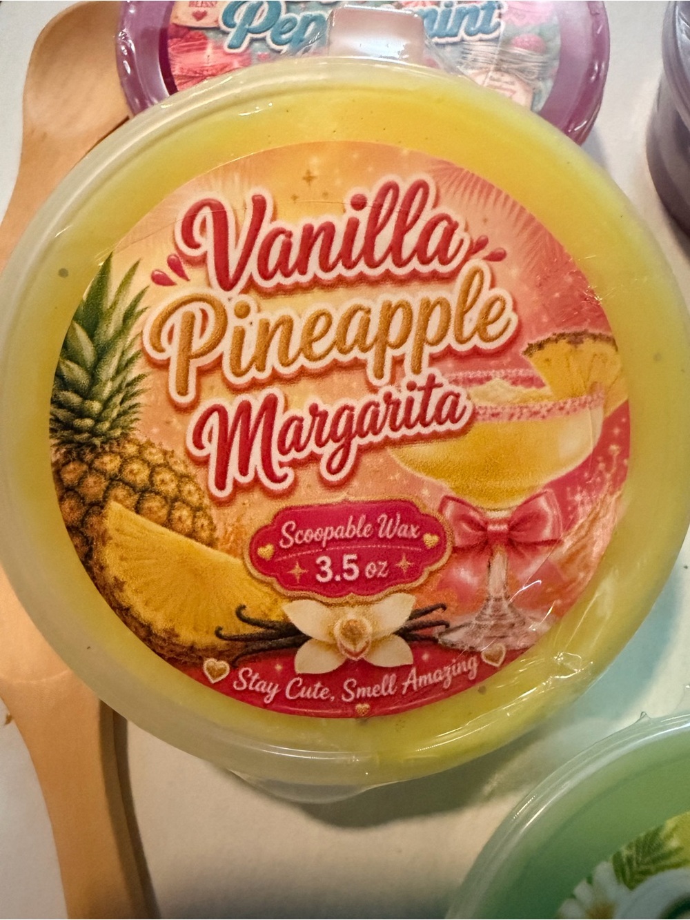 NEW!!! 🍓🍍🥥 Handmade  scoop-able soy way in 5 different scents! 3.5 oz - Picture 7 of 7